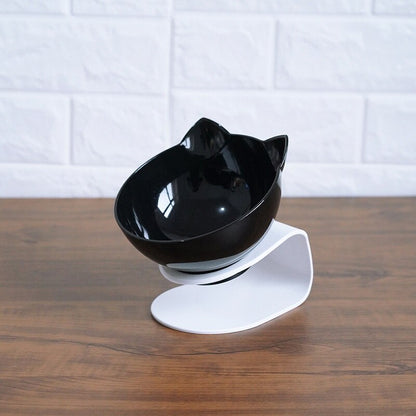 Cat Double Bowl – Ergonomic Food Bowl for Neck Protection