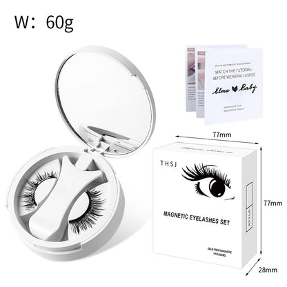 Magnetic False Eyelashes with Storage Box and Applicator
