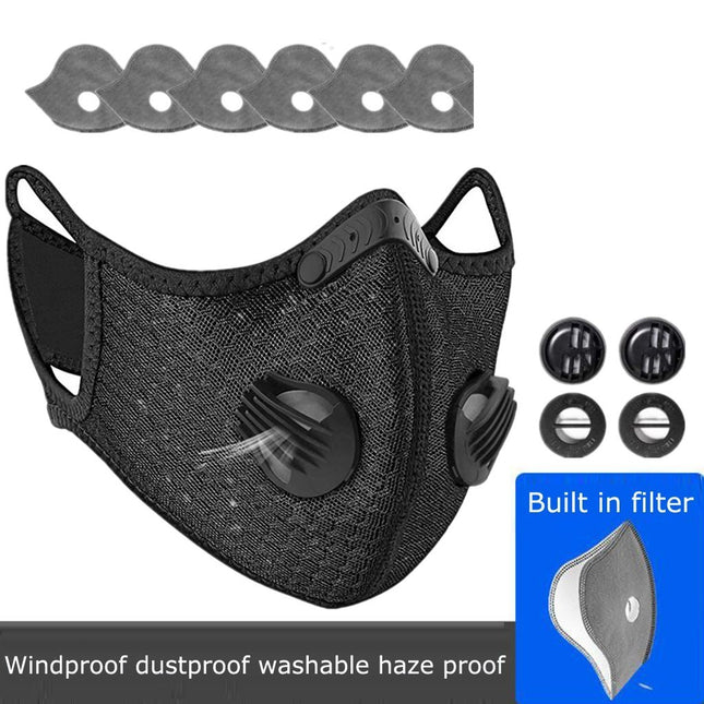 Buy Sport Cycling Face Mask With Active Carbon Filter – Washable
