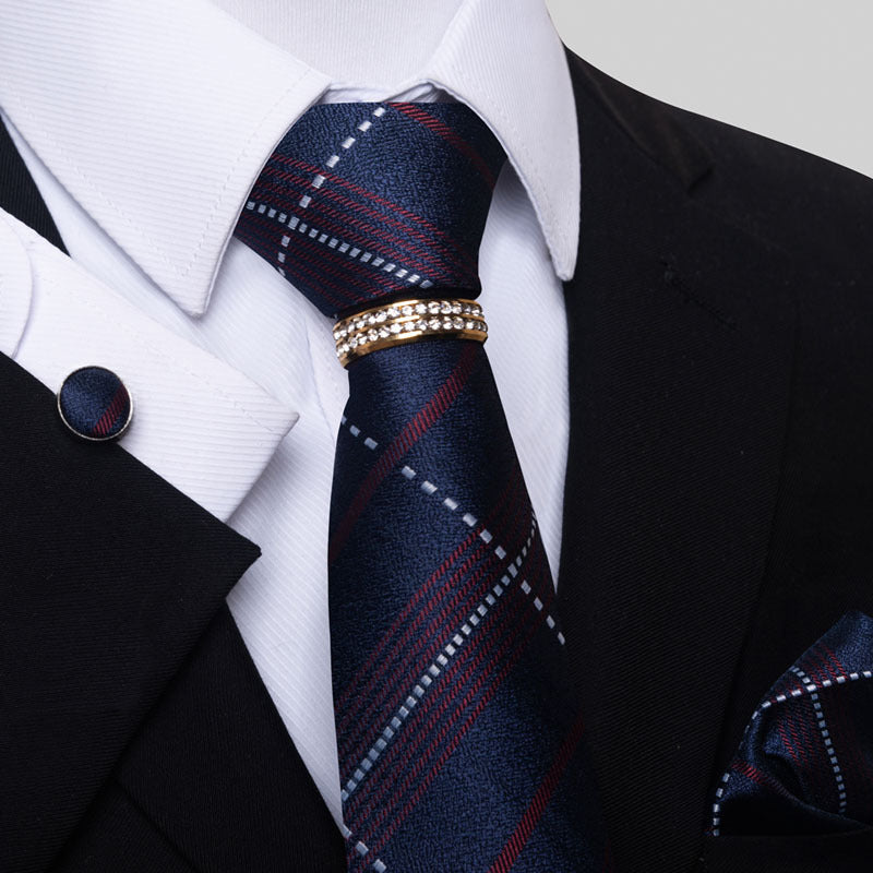 Multi Colored Striped Floral Mens Tie for Formal Party Wear