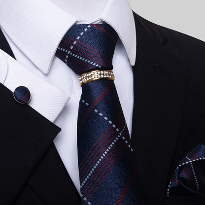 Multi Colored Striped Floral Mens Tie for Formal Party Wear