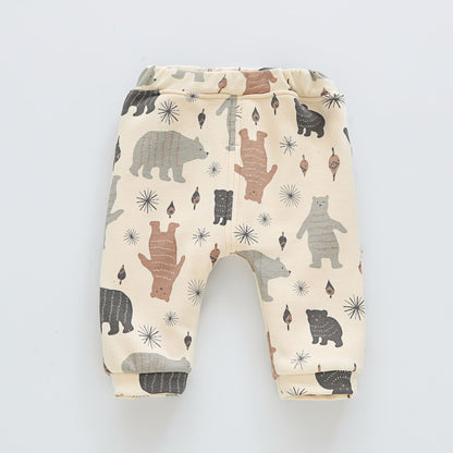 Korean Winter Wear Pants – Plus Velvet Pants for Children