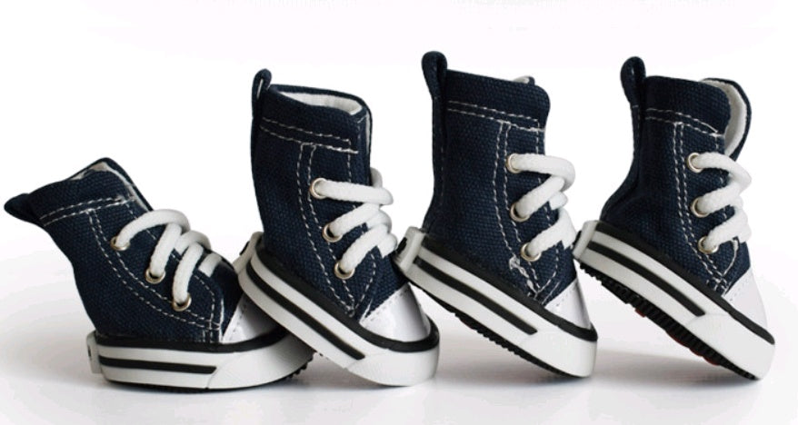 Pet Denim Canvas Dog Shoes – Waterproof & Non-slip Sports Shoes
