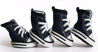 Pet Denim Canvas Dog Shoes – Waterproof & Non-slip Sports Shoes