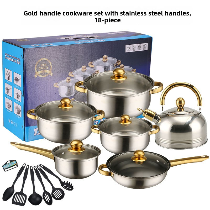 Premium Stainless Steel Cookware Kitchen Pots and Pans Set