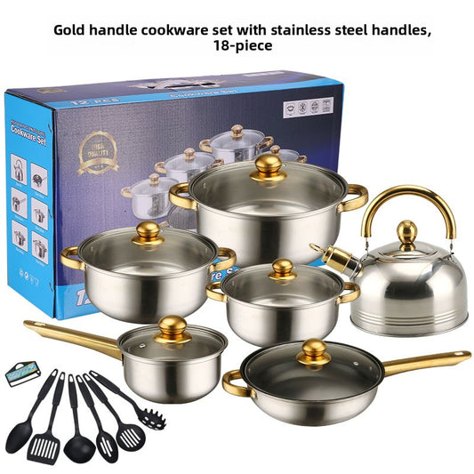 Premium Stainless Steel Cookware Kitchen Pots and Pans Set