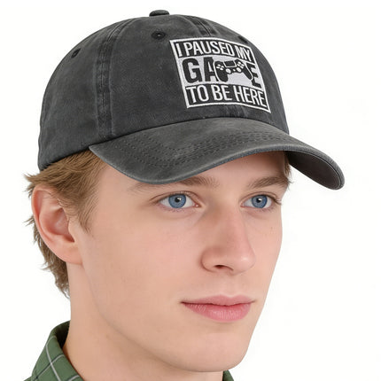 2pcs Adjustable Embroidered Gamer Baseball Cap for Men Women