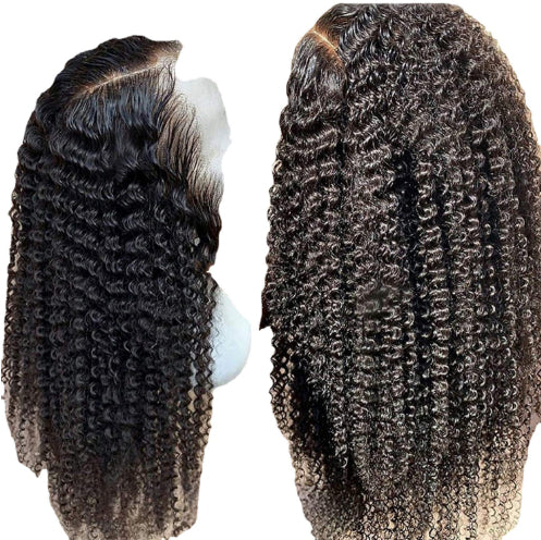 Brazilian Curly Lace Front Human Hair Wigs Natural Style
