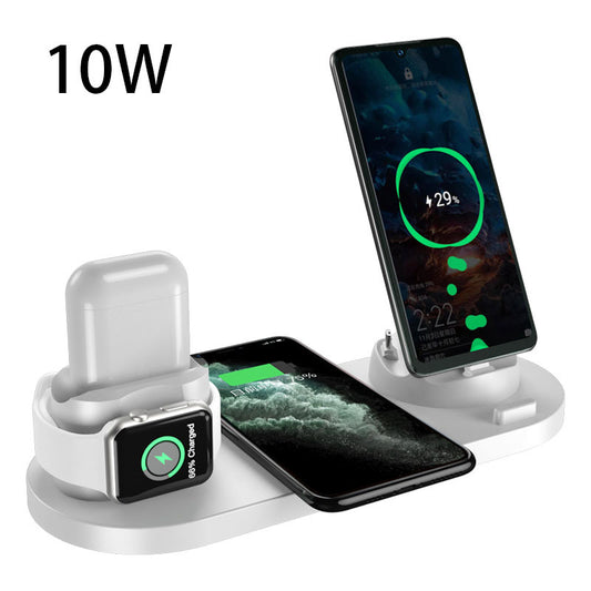 6 in 1 Wireless Charger for iPhone Phone Watch Fast Charging