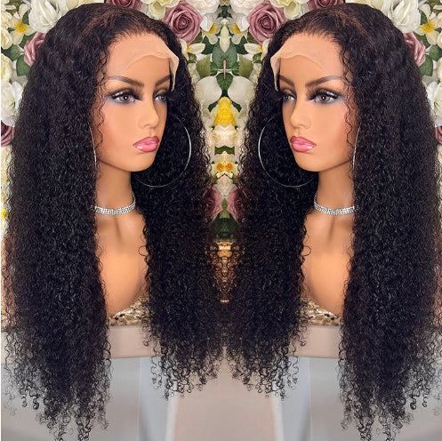 Brazilian Curly Lace Front Human Hair Wigs Natural Style
