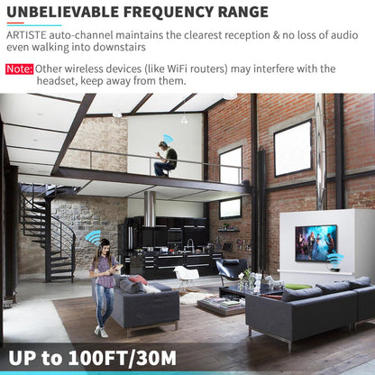 Buy Wireless TV Headphones – On-Ear Bass Headphones for Home