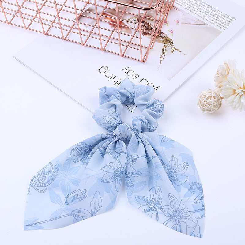 Pearl Pendant Large Hair Band – Knotted Big Bow Hair Rope