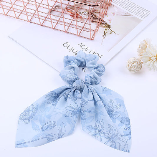 Pearl Pendant Large Hair Band – Knotted Big Bow Hair Rope