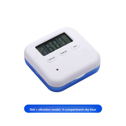 Smart Weekly Pill Organizer with Alarm Reminder Support