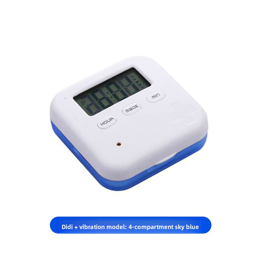 Smart Weekly Pill Organizer with Alarm Reminder Support
