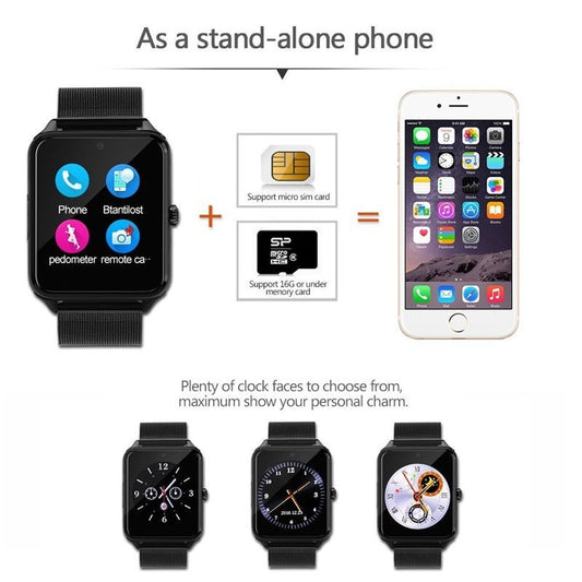 Z60 Bluetooth Smart Watch – Wearable Card Phone Smartwatch