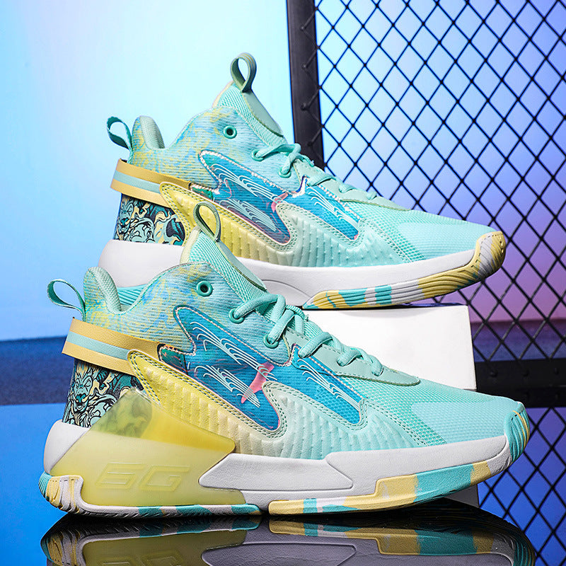 Luminous High-Top Basketball Shoes Stylish & Glow-in-the-Dark