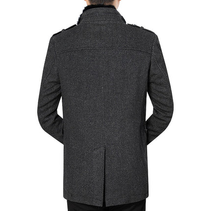 AutumnWinter Wool Coat Casual Lambswool Coat