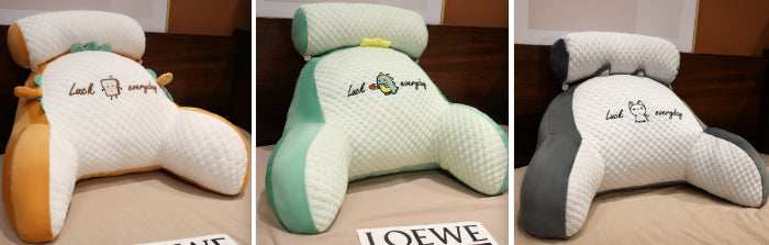 Sofa Fluffy Cushion Triangle Reading Backrest Pillow Comfort