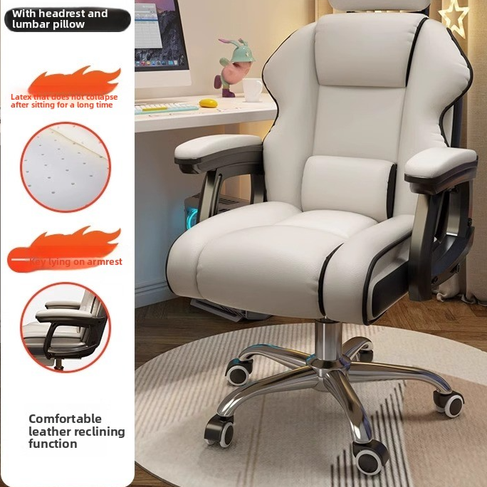 Adjustable Lumbar Support Ergonomic Office Chair for Comfort