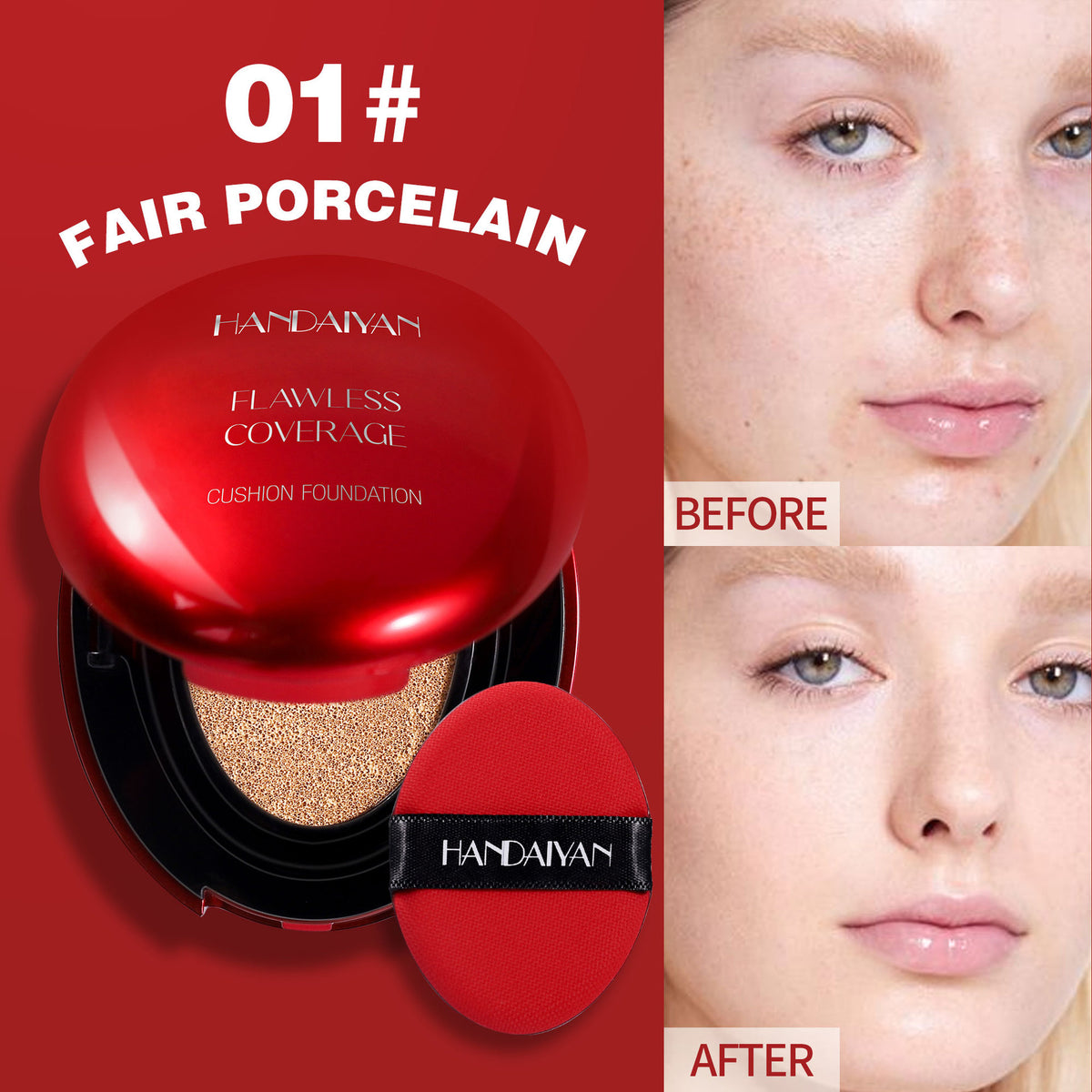 5 Colors Oval Air Cushion Foundation