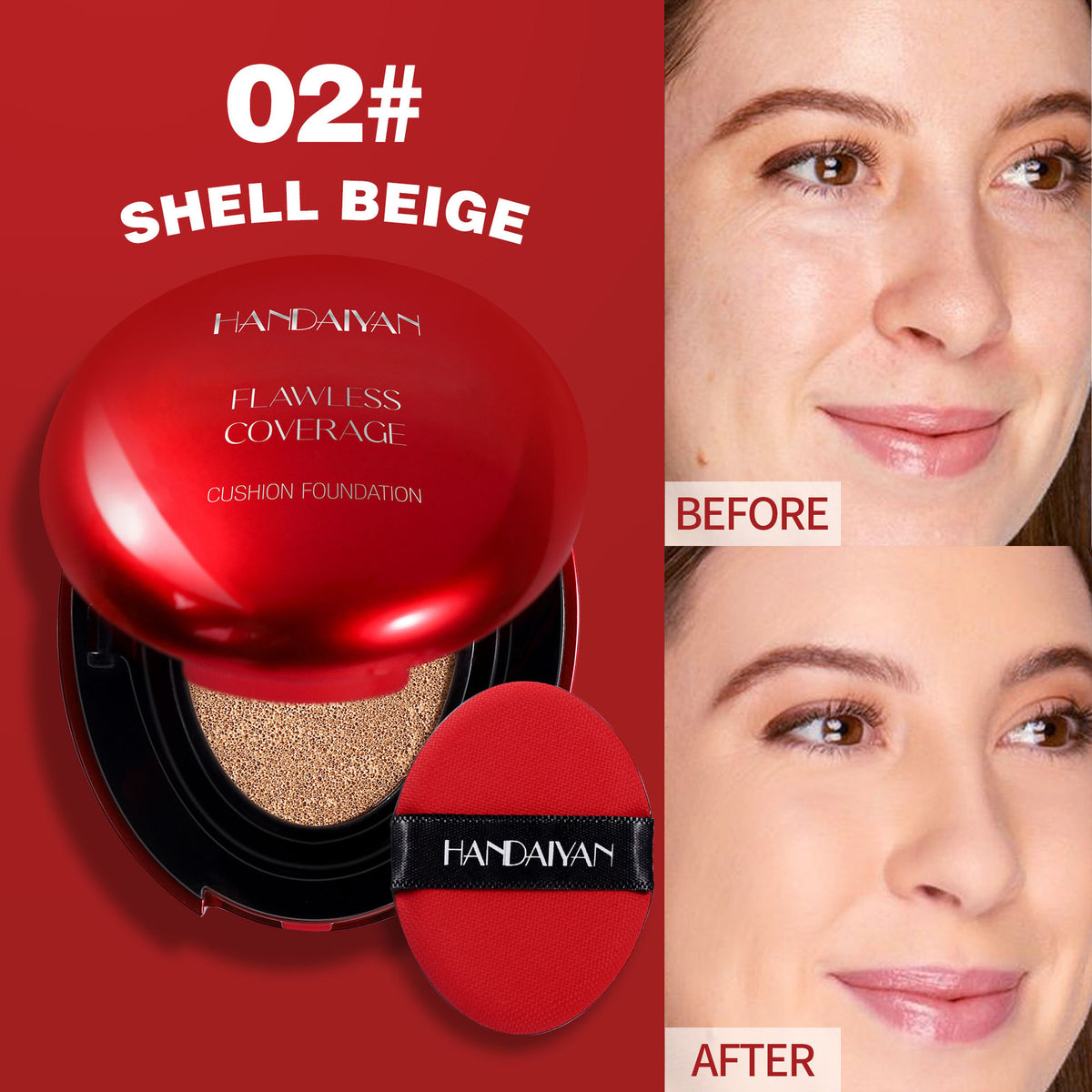 5 Colors Oval Air Cushion Foundation