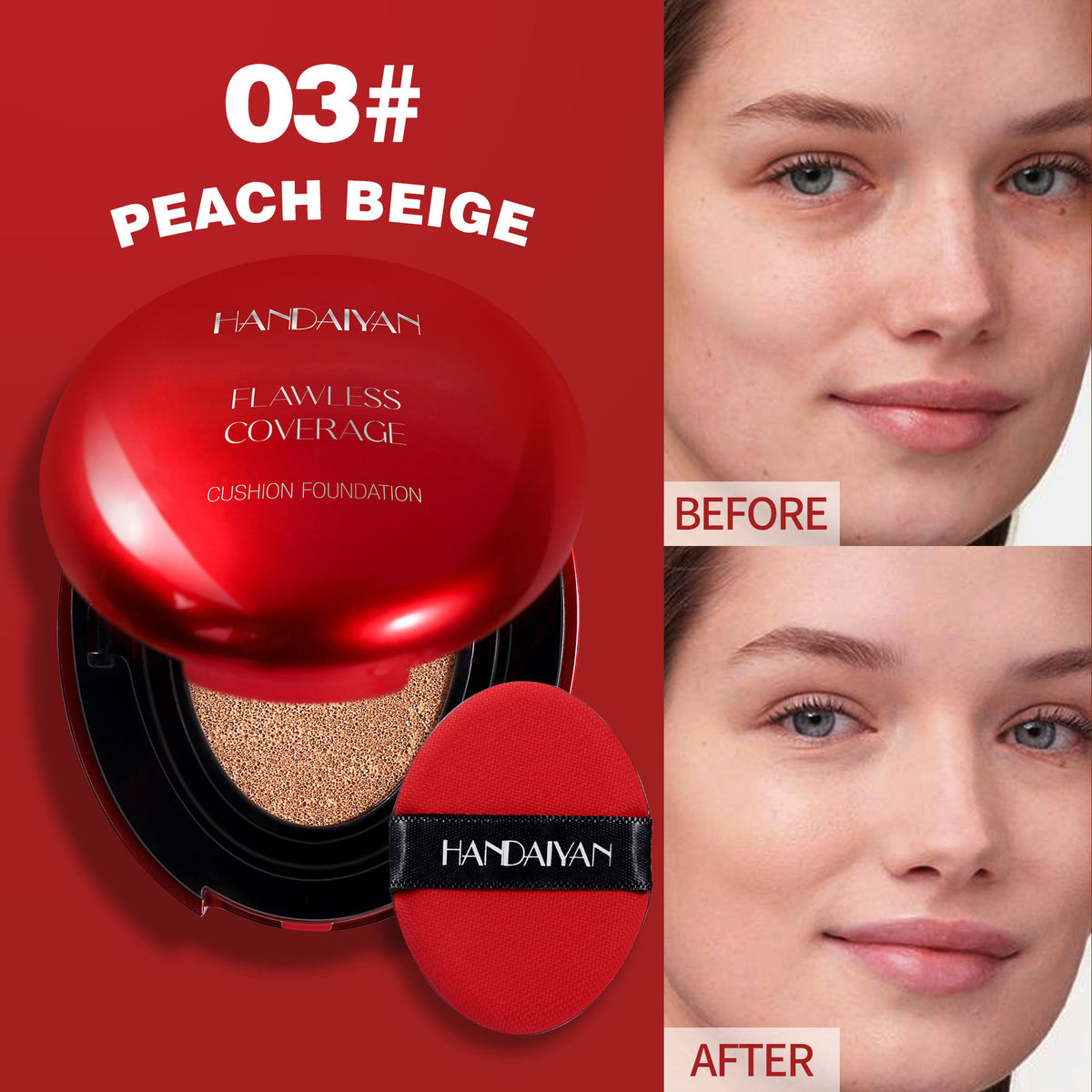 5 Colors Oval Air Cushion Foundation