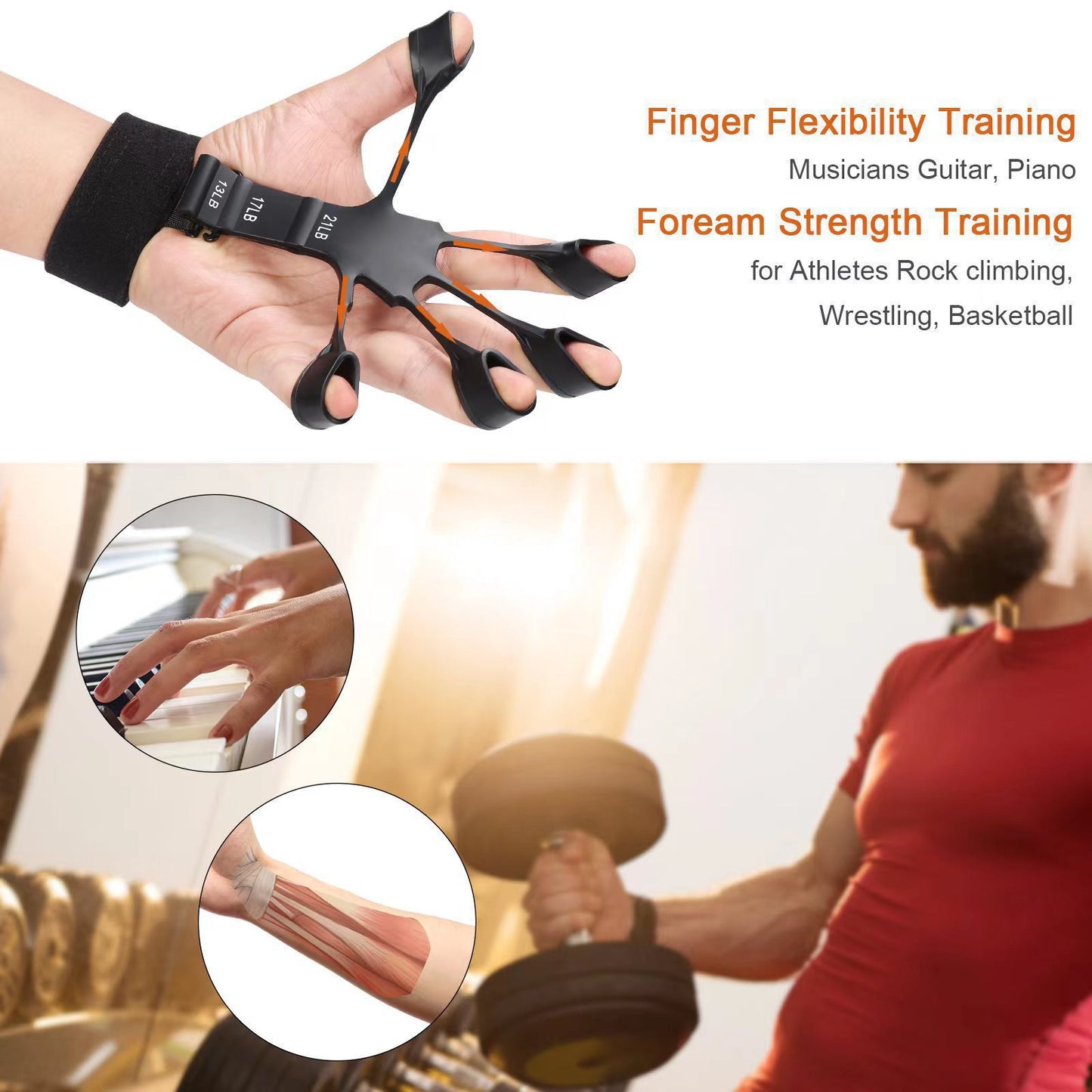 5 Finger Hollow Finger Trainer