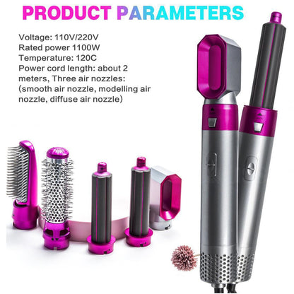 5-in-1 Hair Styling Comb with Hot Air