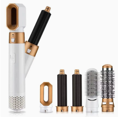 5-in-1 Hot Air Brush Automatic Curling Iron