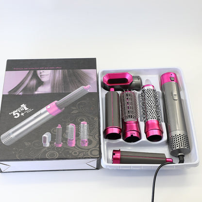 5-in-1 Hot Air Brush with Spray Painting and Automatic Curling Function