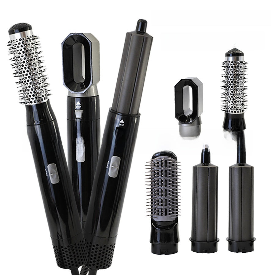 5-in-1 Hot Air Brush with Spray Painting and Automatic Curling Function
