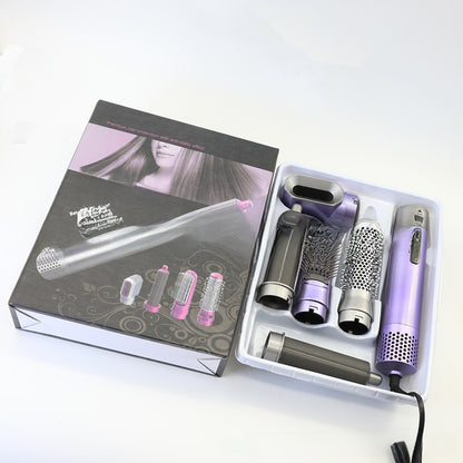 5-in-1 Hot Air Brush with Spray Painting and Automatic Curling Function
