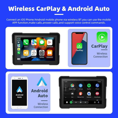 5-inch motorcycle dashboard camera