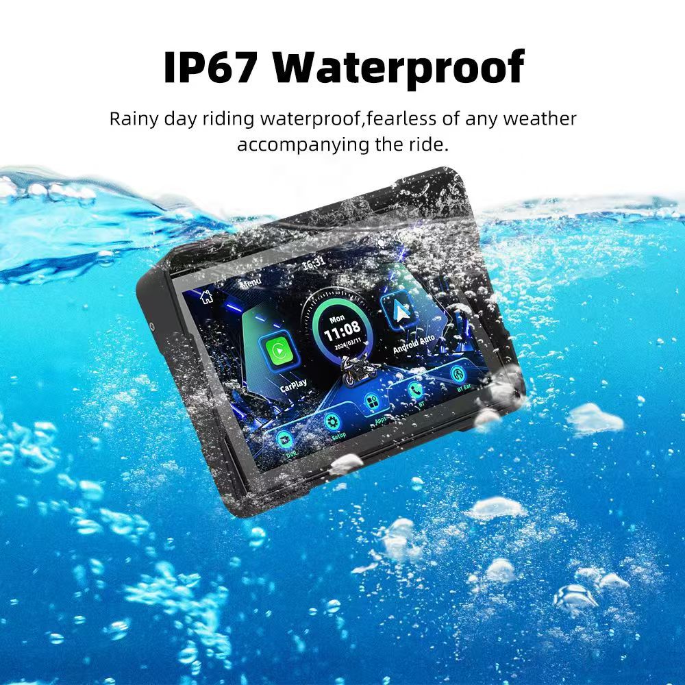 5-inch motorcycle dashboard camera