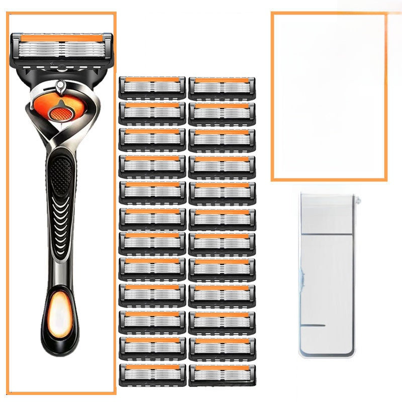 5-Layer Manual Razor with Blade Heads
