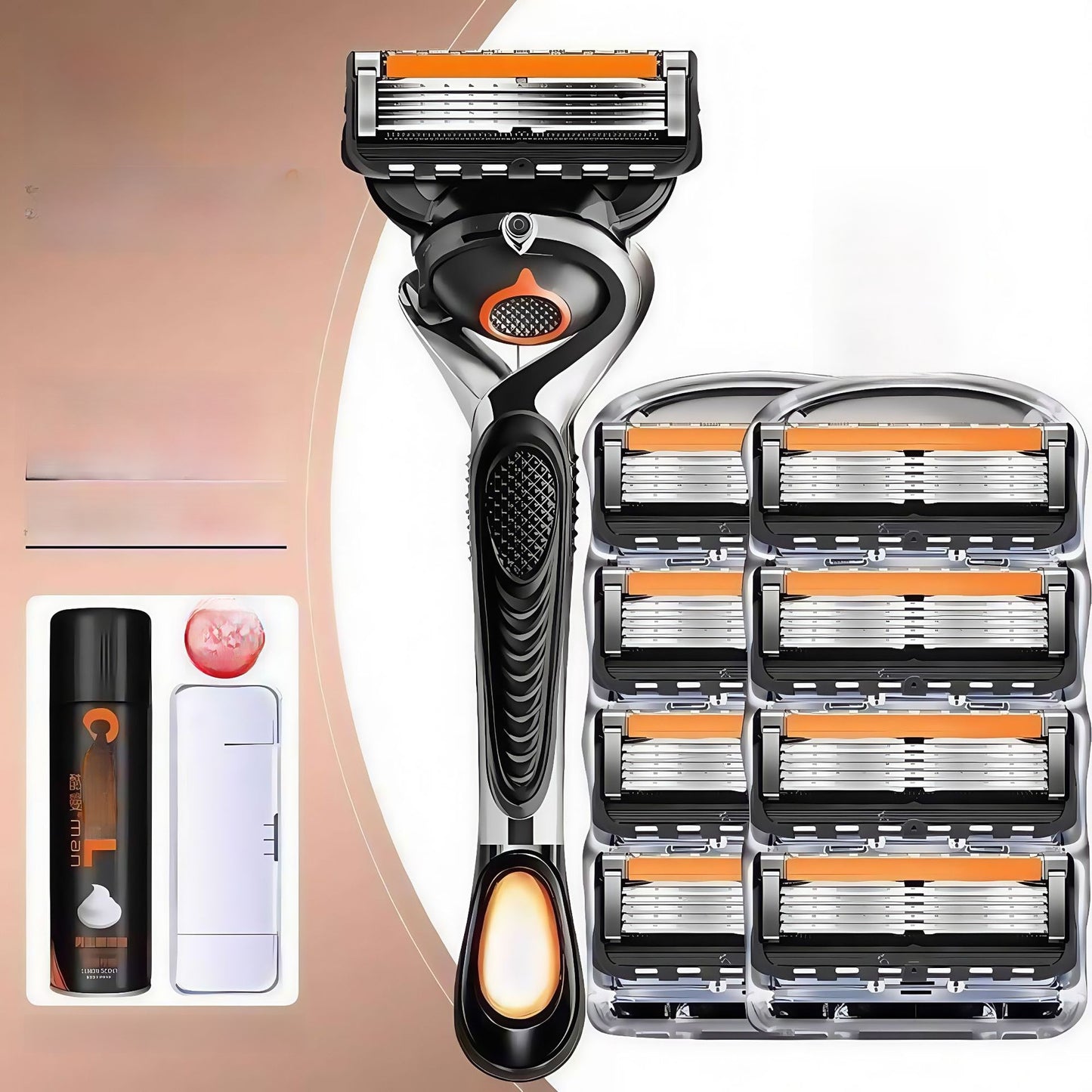 5-Layer Manual Razor with Blade Heads