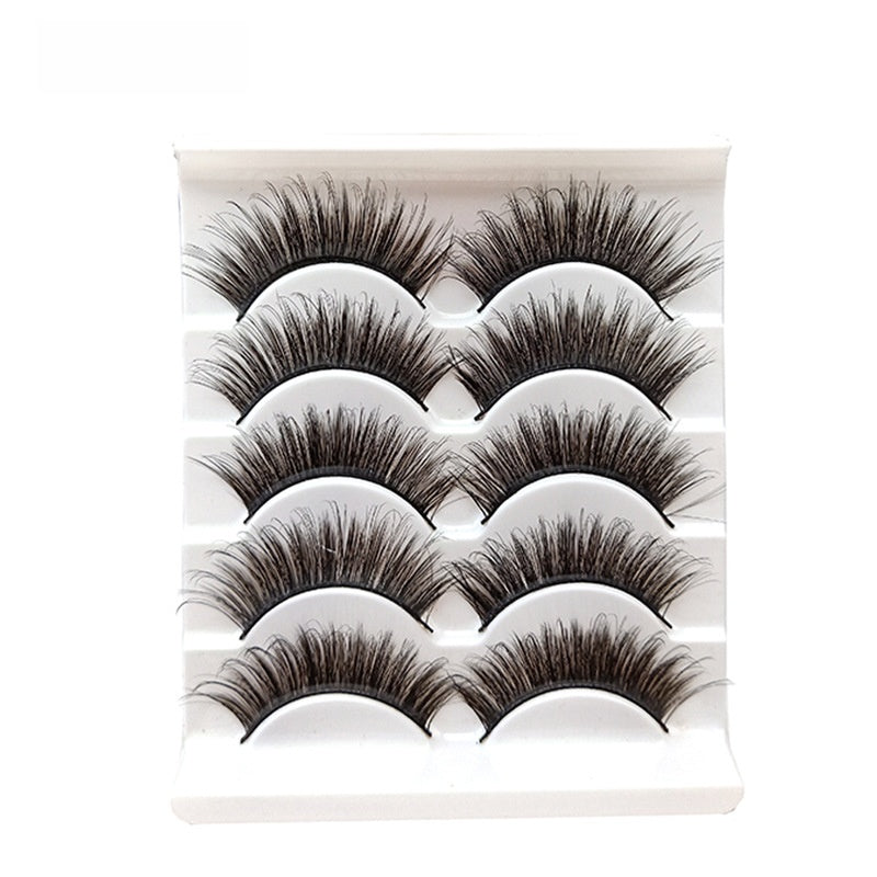 5 pairs of eyelashes