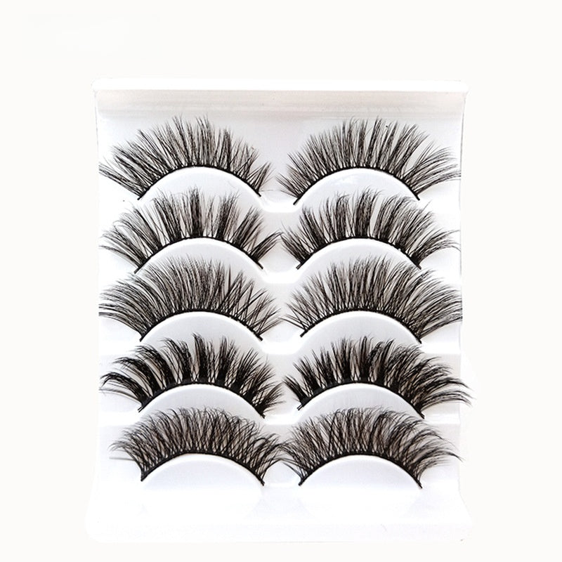5 pairs of eyelashes