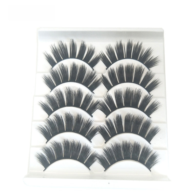 5 pairs of eyelashes