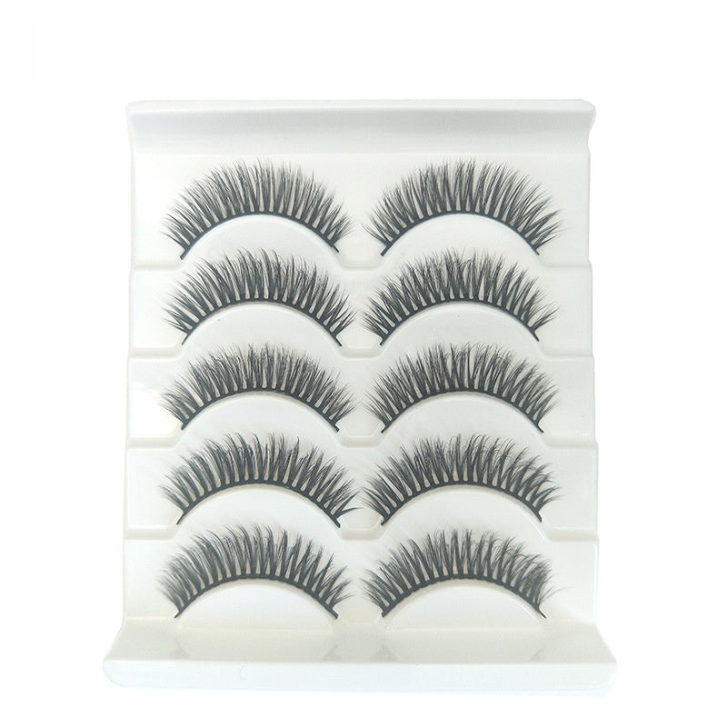 5 pairs of eyelashes
