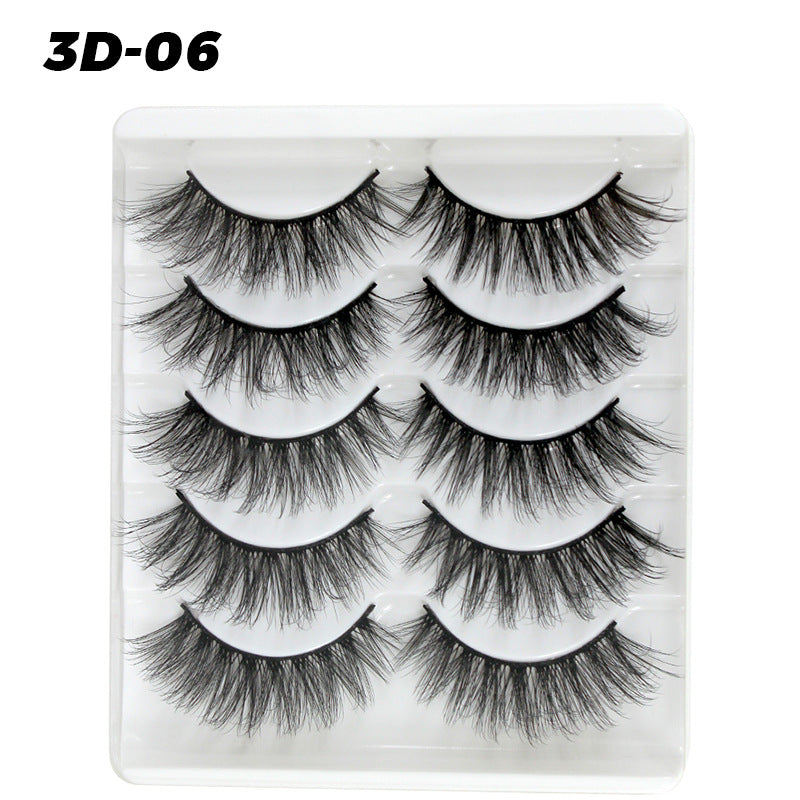 5 pairs of eyelashes