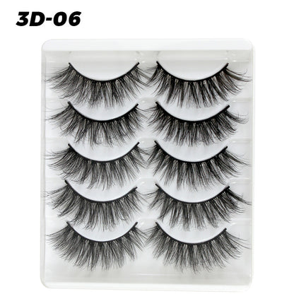 5 pairs of eyelashes