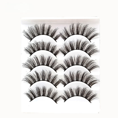 5 pairs of eyelashes