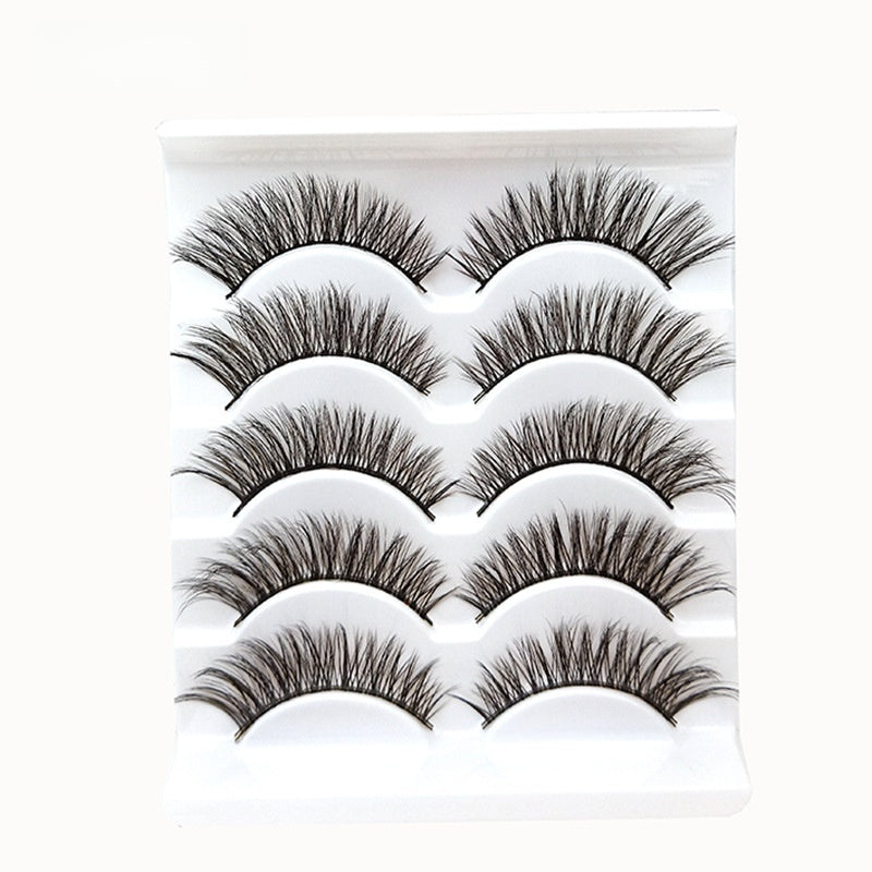 5 pairs of eyelashes