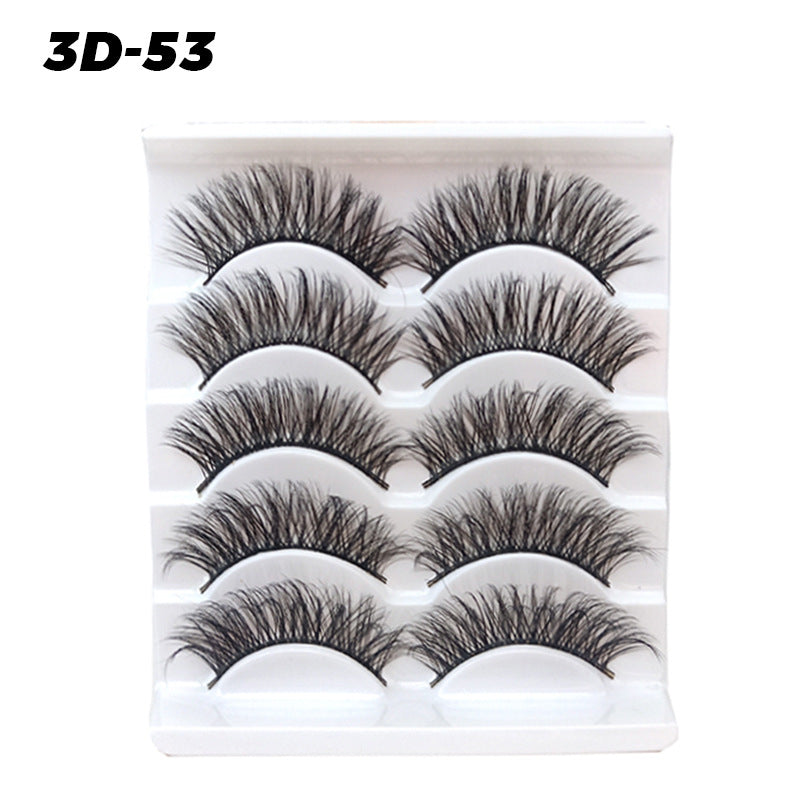 5 pairs of eyelashes