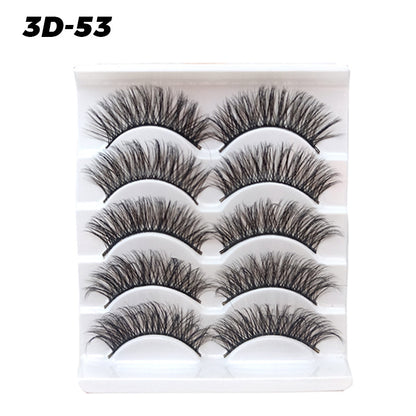 5 pairs of eyelashes