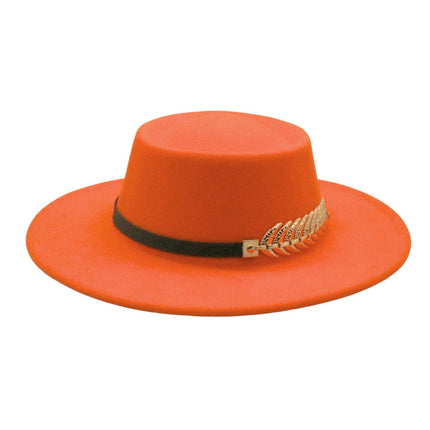 Retro AutumnWinter Wide-Brimmed Wool Jazz Hat for Winter