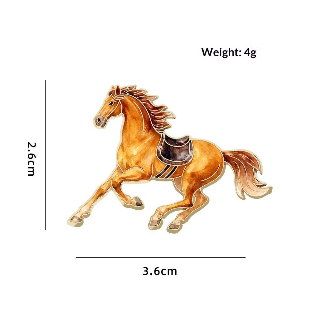 Cute Animal Zodiac Year Gift Brooch Trendy Jewelry Accessory