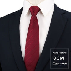 Wine Red Thick Stripes